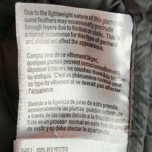 Michael Kors Down Longer Length Jacket with Detachable Hood Dark Gray Size L - Picture 12 of 13